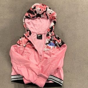 Girls Puffy Floral Jacket